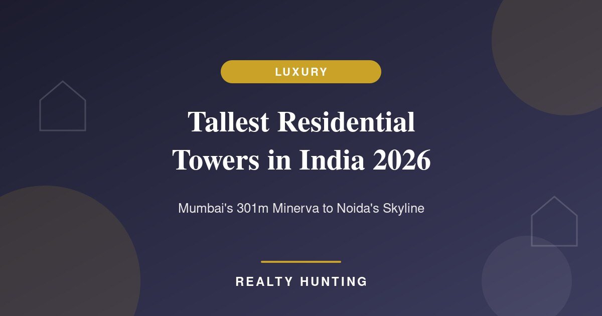 Tallest Residential Towers in India 2026: From Mumbai's 301m Minerva to Noida's Skyline