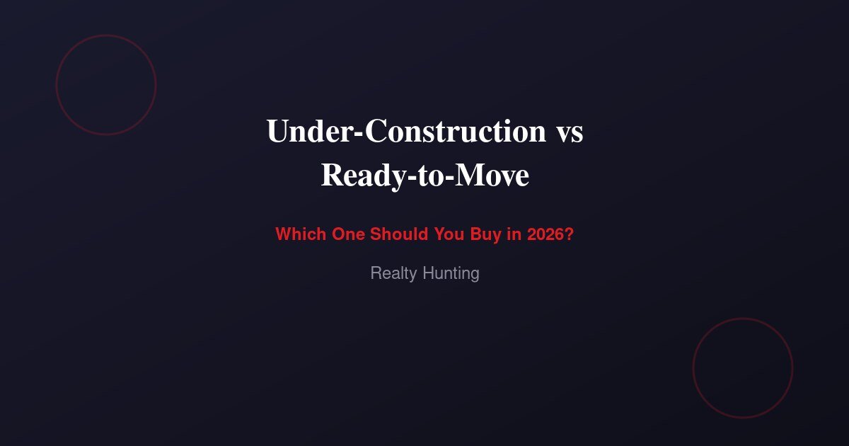 Under-Construction vs Ready-to-Move Property 2026: Which One Should You Buy