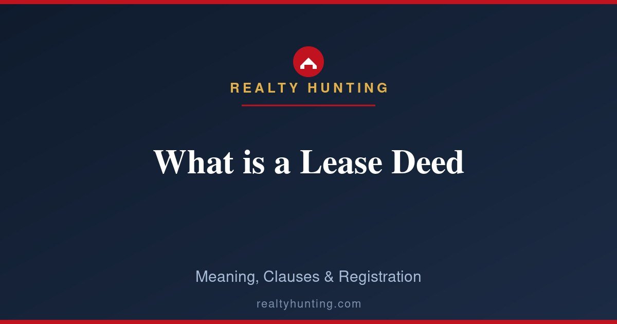 What is a Lease Deed? Meaning, Clauses and Registration