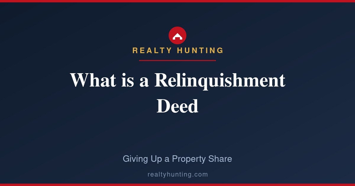 What is a Relinquishment Deed? Meaning and Use