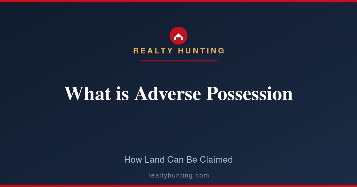 What is Adverse Possession? How Land Can Be Claimed