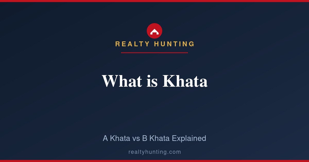 What is Khata? A Khata vs B Khata Explained
