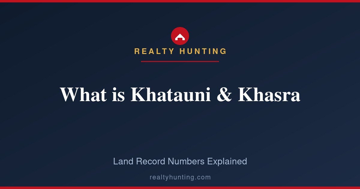What is Khatauni and Khasra Number in Land Records?