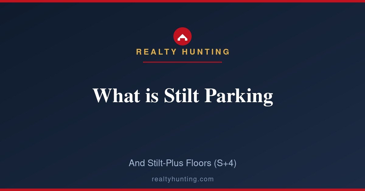 What is Stilt Parking and Stilt-Plus Floors (S+4)?