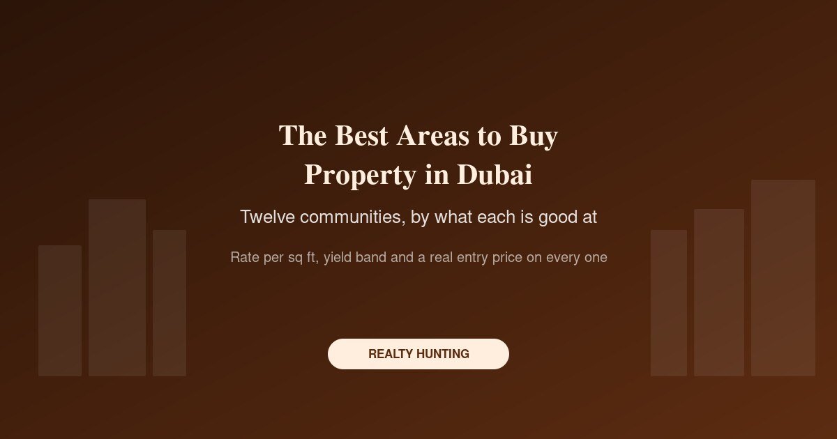 The Best Areas to Buy Property in Dubai