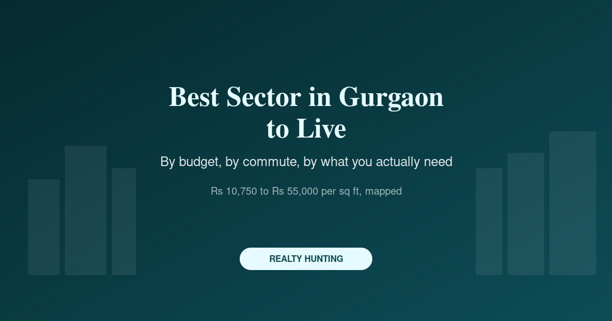 Best Sector in Gurgaon to Live: A Budget-First Guide