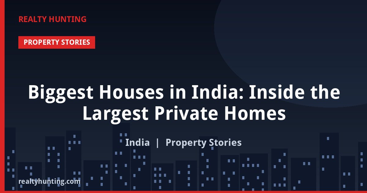 Biggest Houses in India: Inside the Largest Private Homes