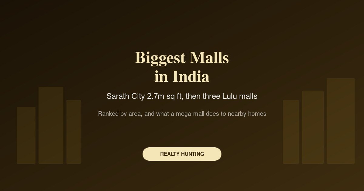 Biggest Malls in India: The Ranked List, and Why the Sizes Disagree