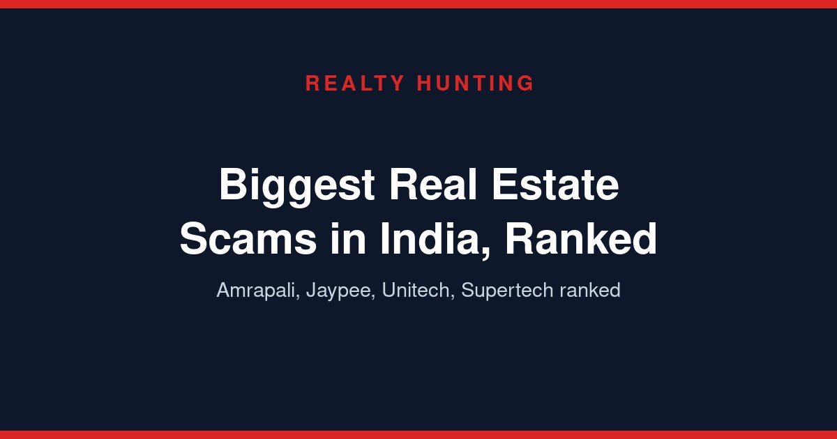 Biggest Real Estate Scams in India, Ranked