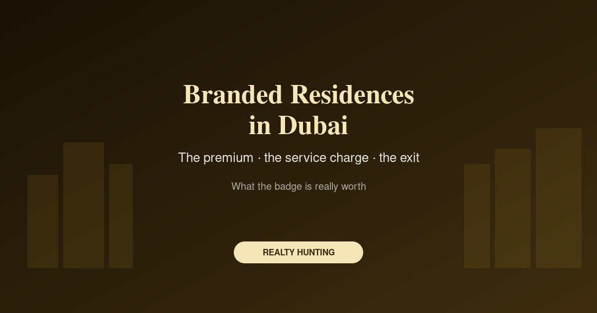 Branded Residences in Dubai: What the Premium Buys, and What It Costs Every Year