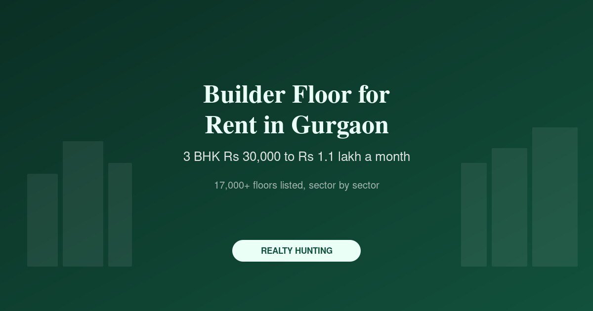 Builder Floor for Rent in Gurgaon: Rent by Sector and Yields