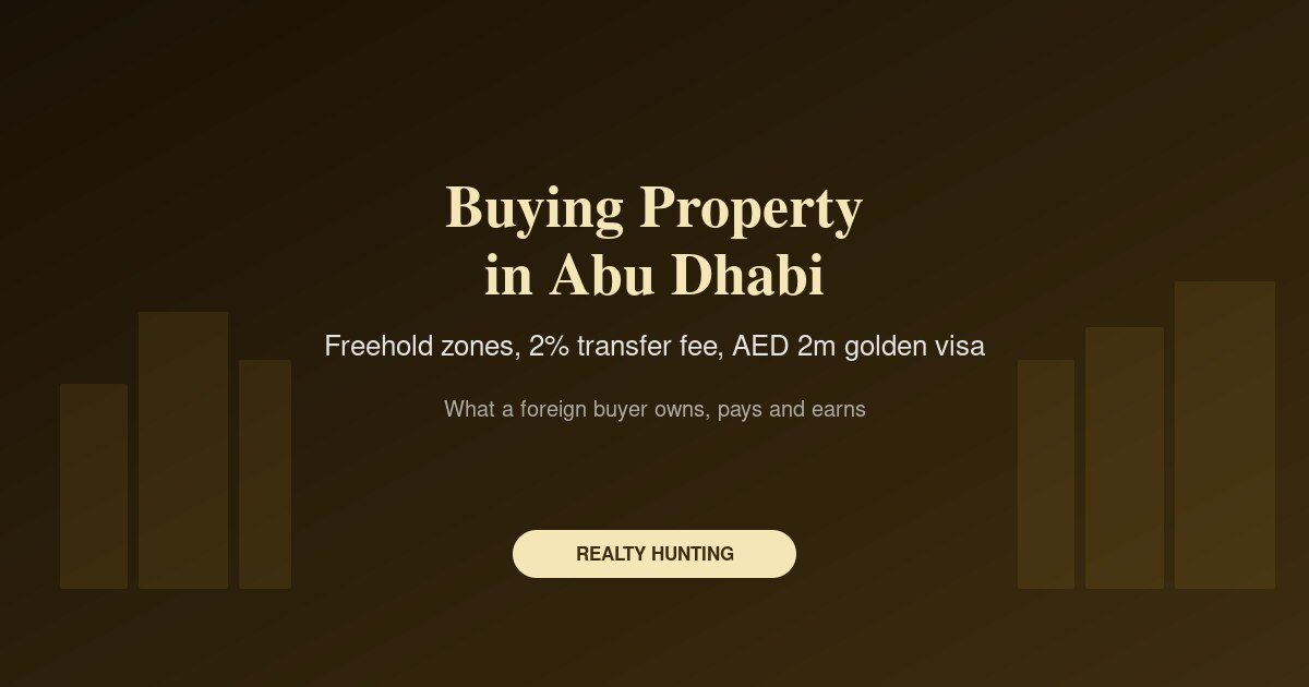 Buying Property in Abu Dhabi as a Foreigner: Zones, Fees and Yields