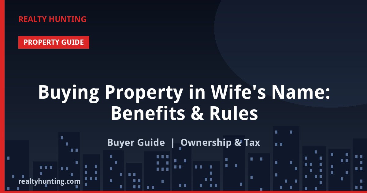 Buying Property in Wife's Name: Benefits & Rules