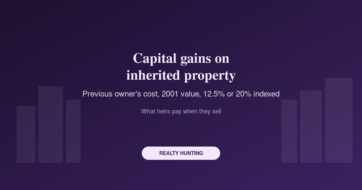 Capital Gains Tax on Inherited Property: Cost, Holding Period and Exemptions When You Sell