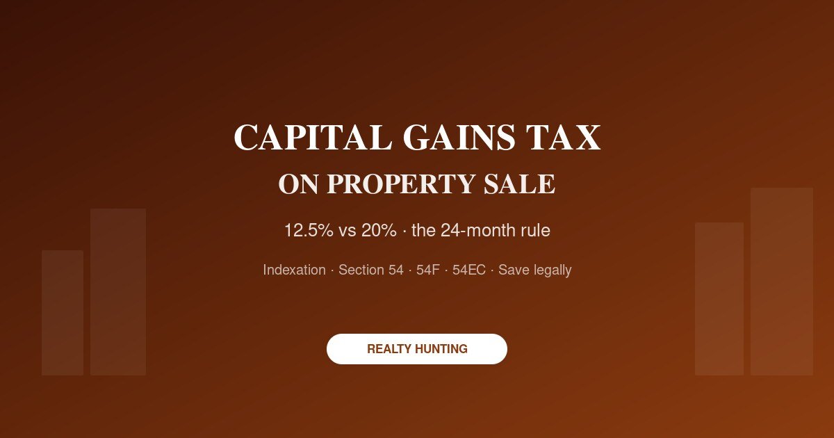 Capital Gains Tax on Selling Property in India: Rates, Rules and How to Save