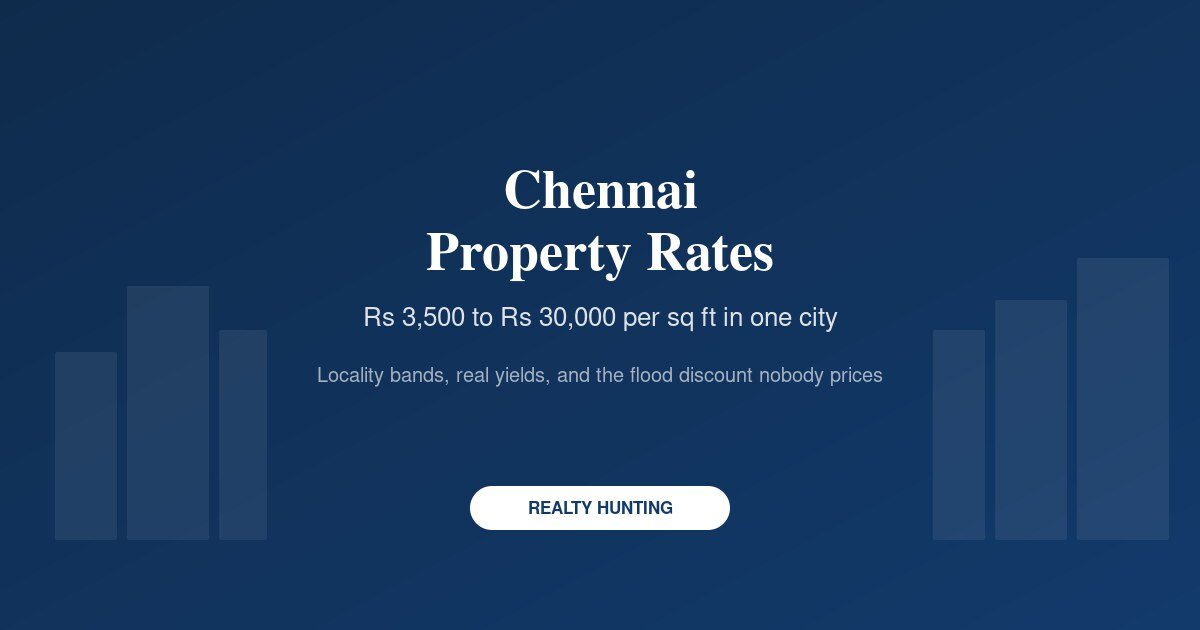 Chennai Real Estate Market: Rates by Locality, Yields and Flood Risk
