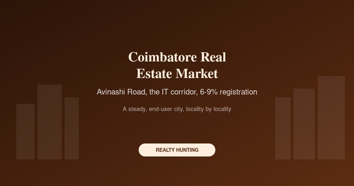 Coimbatore Real Estate Market: Avinashi Road, IT Corridor and Registration Costs (2026)