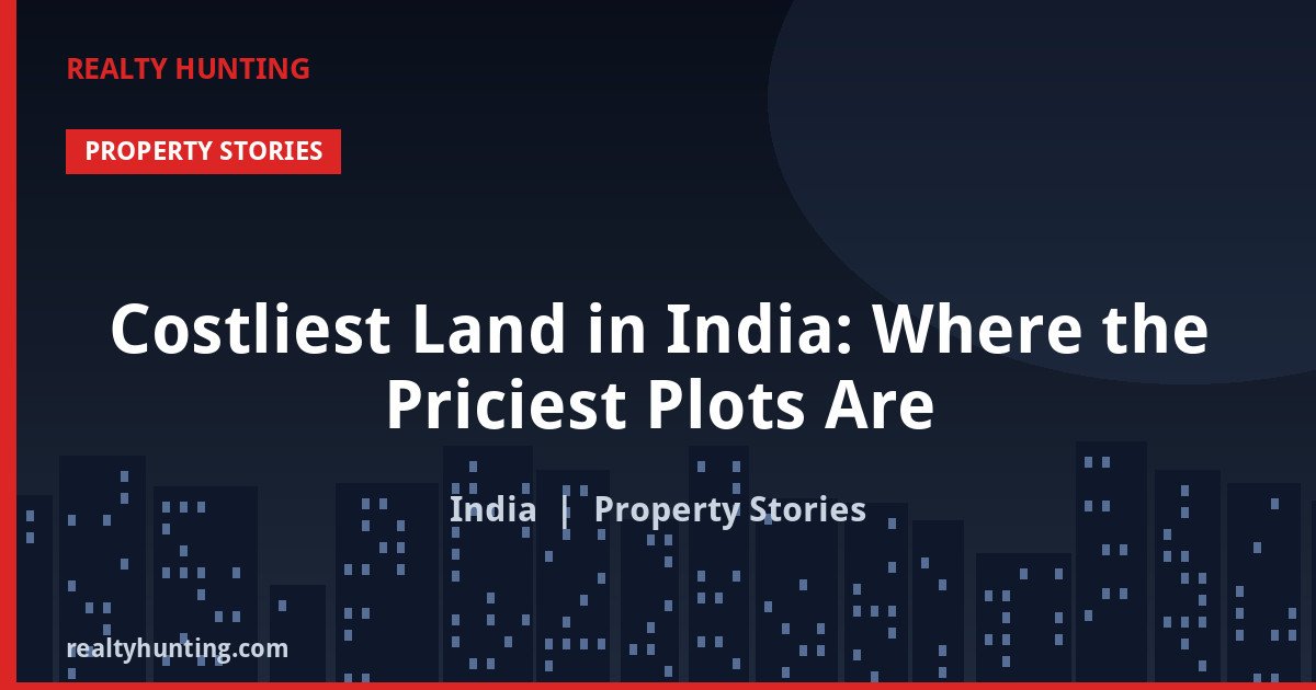 Costliest Land in India: Where the Priciest Plots Are