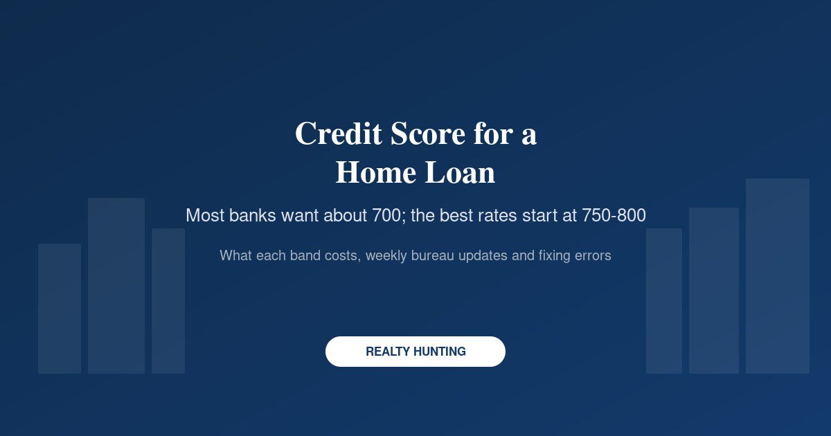 Credit Score for a Home Loan: The Minimum Lenders Accept and What Each Band Costs
