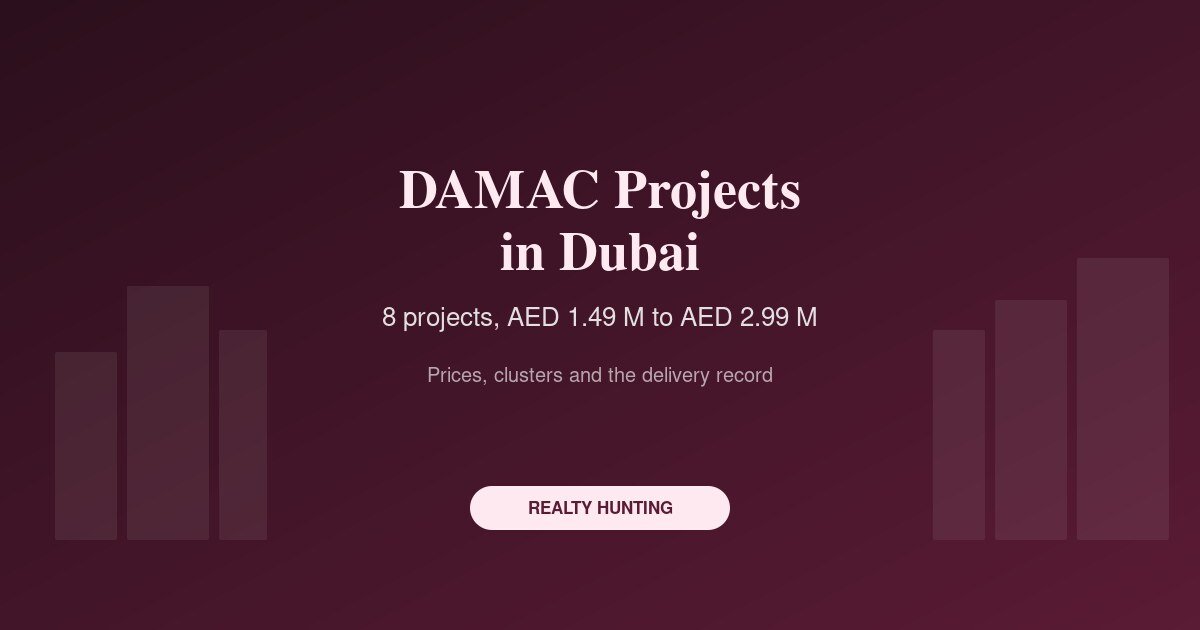 DAMAC Projects in Dubai: Prices, Clusters and the Delivery Record