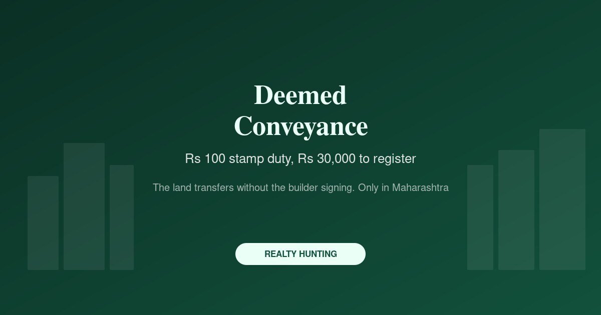 Deemed Conveyance for a Housing Society: How the Land Moves