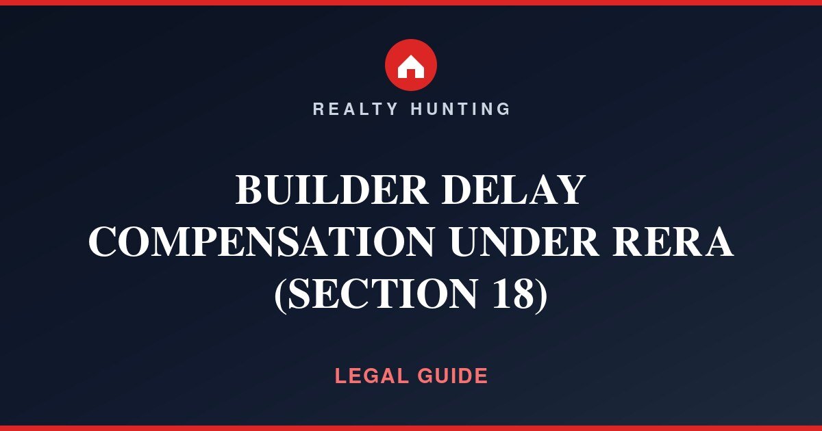 Builder Delay Compensation Under RERA (Section 18)