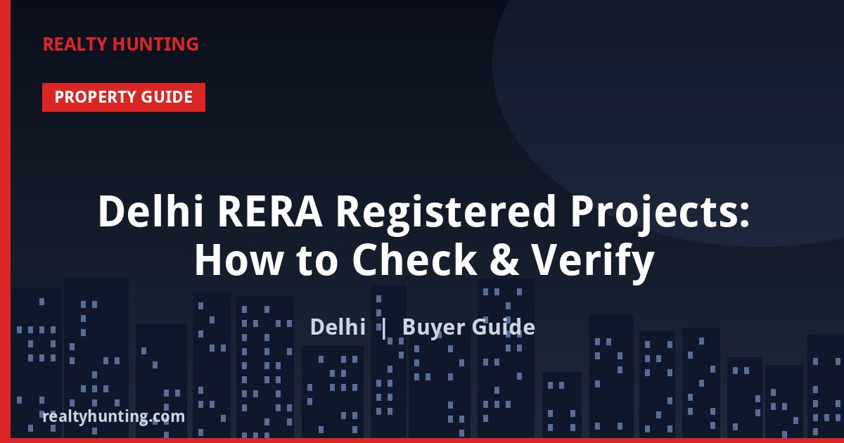 Delhi RERA Registered Projects: How to Check & Verify
