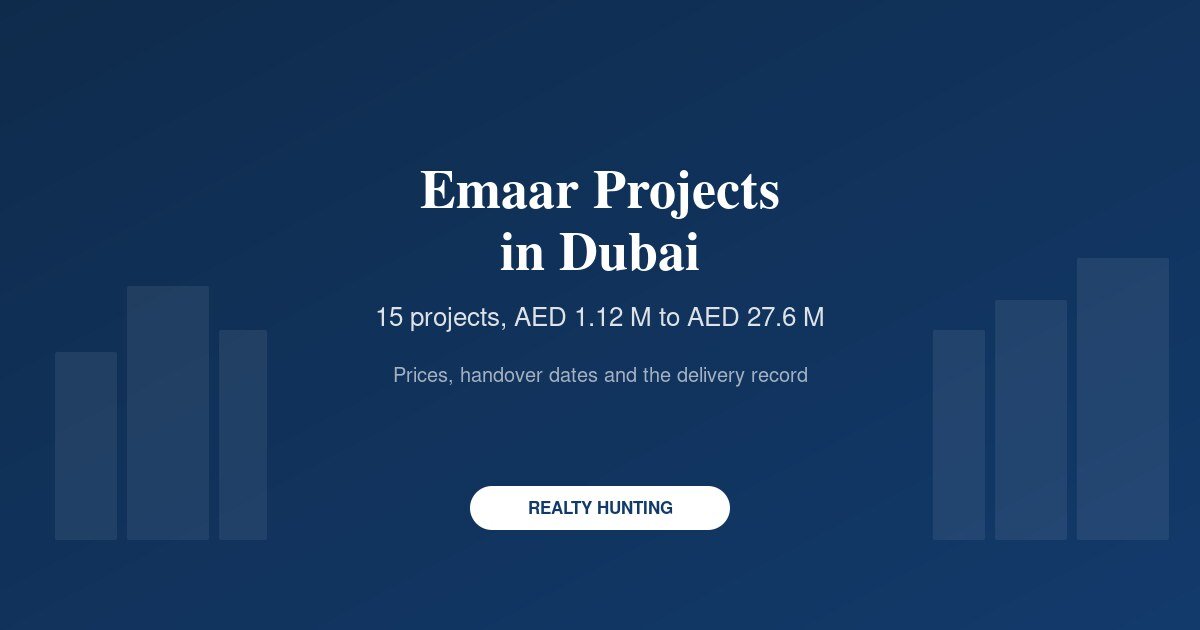 Emaar Projects in Dubai: Every Project, Price and Handover Date