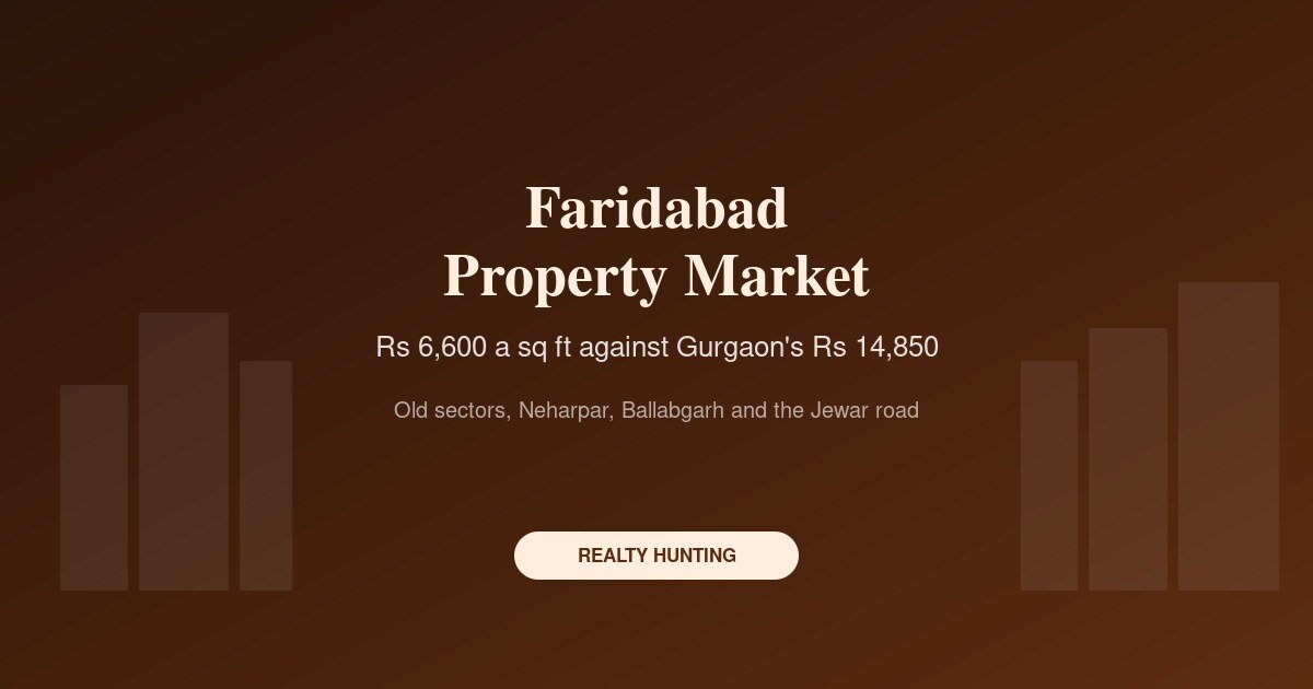 Faridabad Property Market: The NCR Discount, Sector by Sector