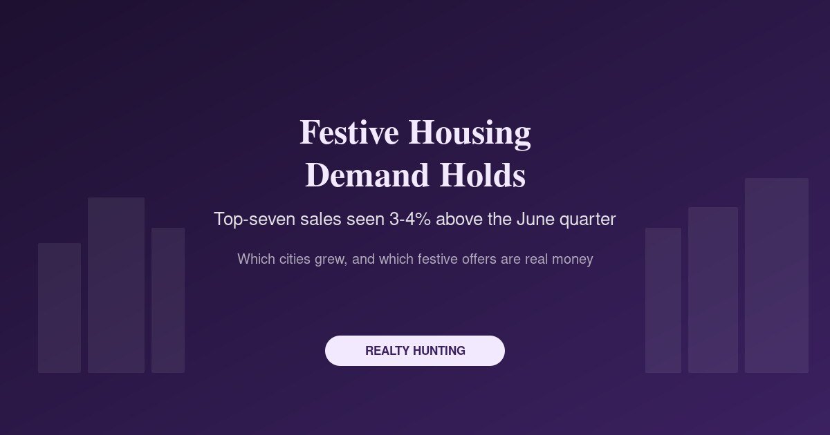 Festive Housing Demand Is Holding, But the Growth Has Slowed