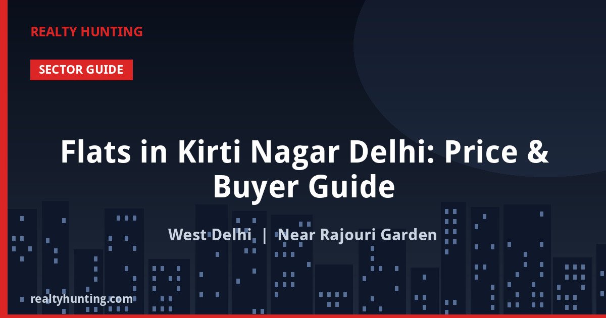 Flats in Kirti Nagar Delhi: Price & Buyer Guide