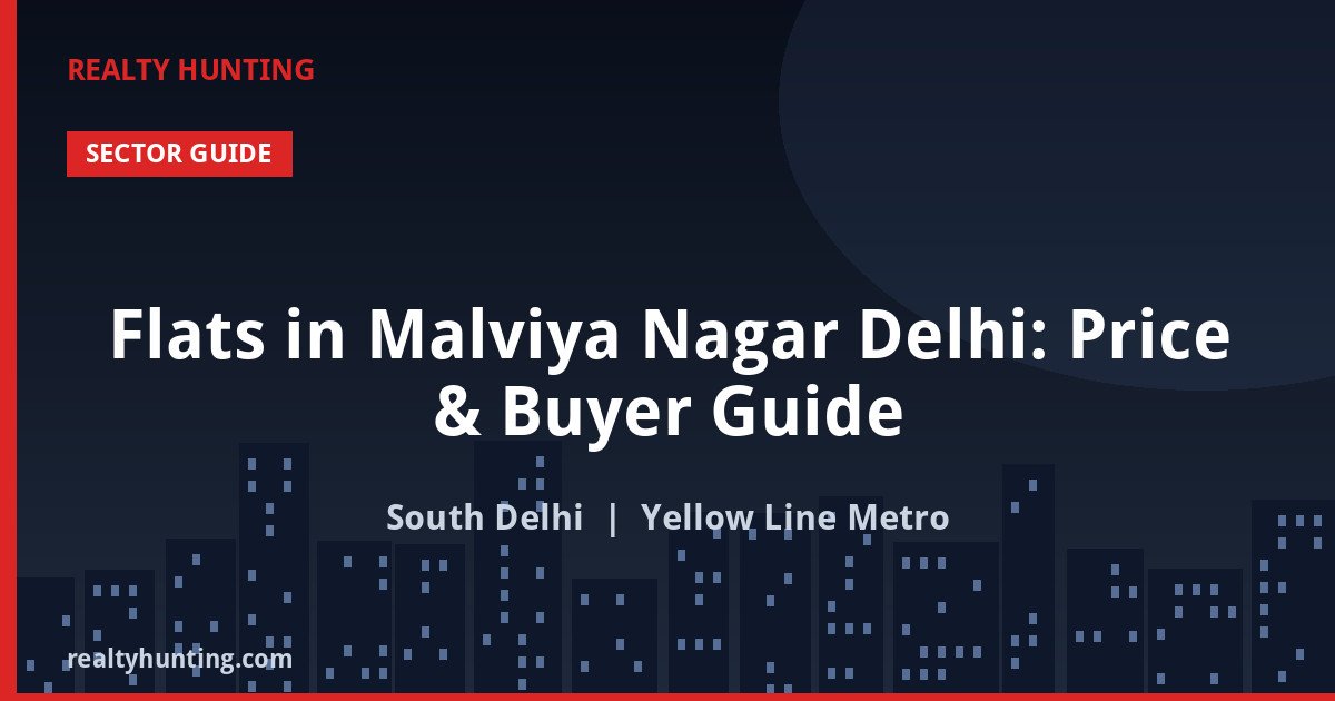 Flats in Malviya Nagar Delhi: Price & Buyer Guide