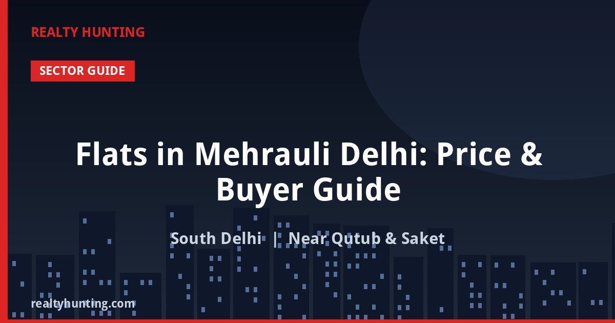 Flats in Mehrauli Delhi: Price & Buyer Guide
