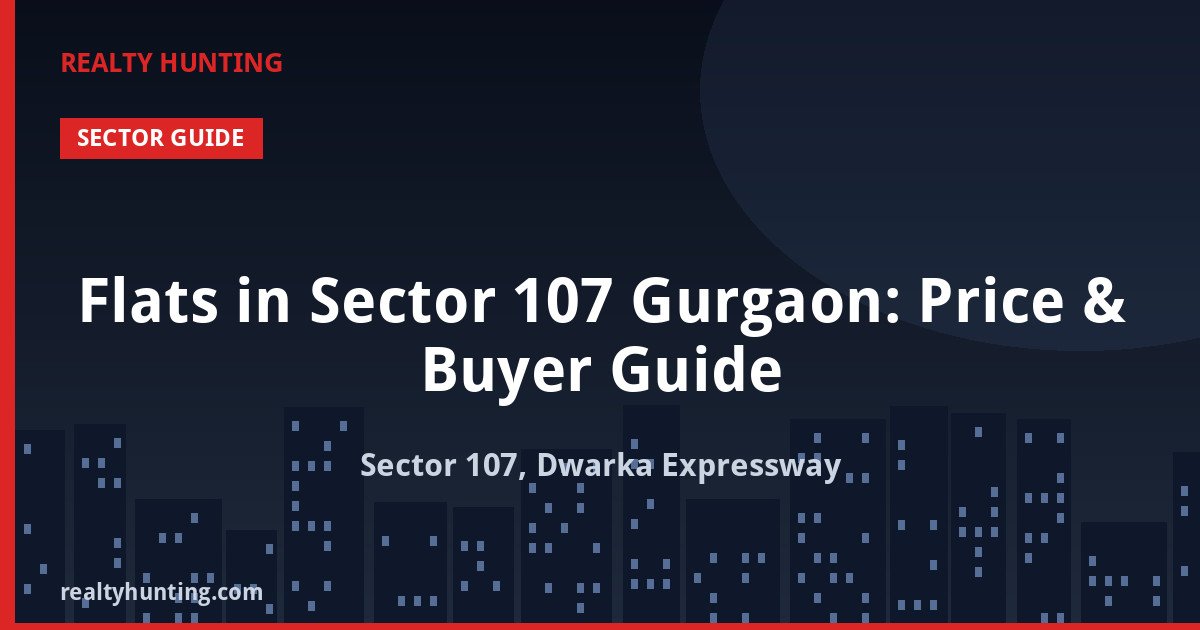 Flats in Sector 107 Gurgaon: Price & Buyer Guide