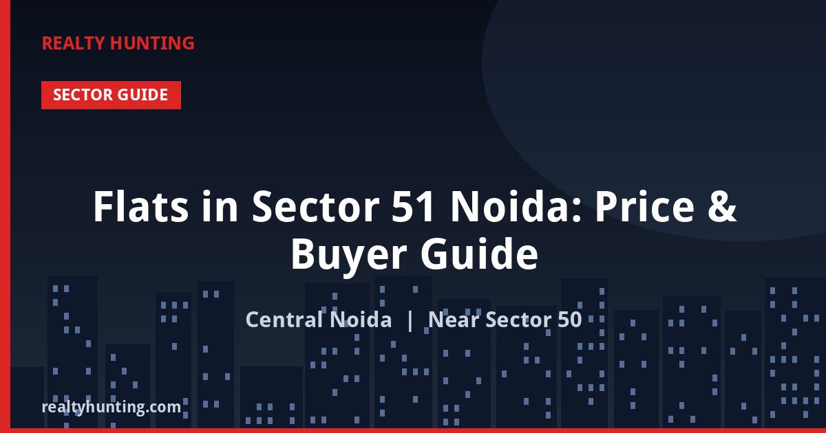 Flats in Sector 51 Noida: Price & Buyer Guide