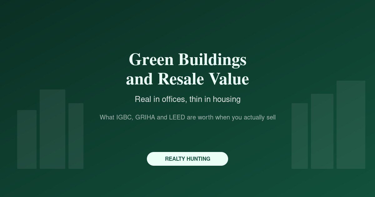 Green Buildings and Resale Value: Where the Premium Is Real