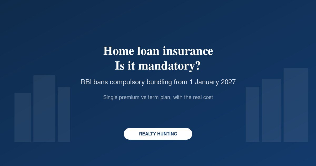 Is Home Loan Insurance Mandatory? RBI Rules, Costs and the Term Plan Alternative