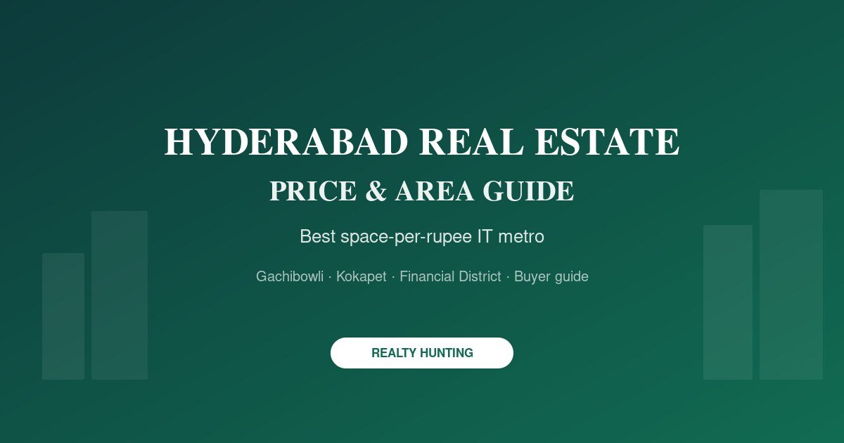 Hyderabad Real Estate Market: Prices, Best Areas and Real Value for Money