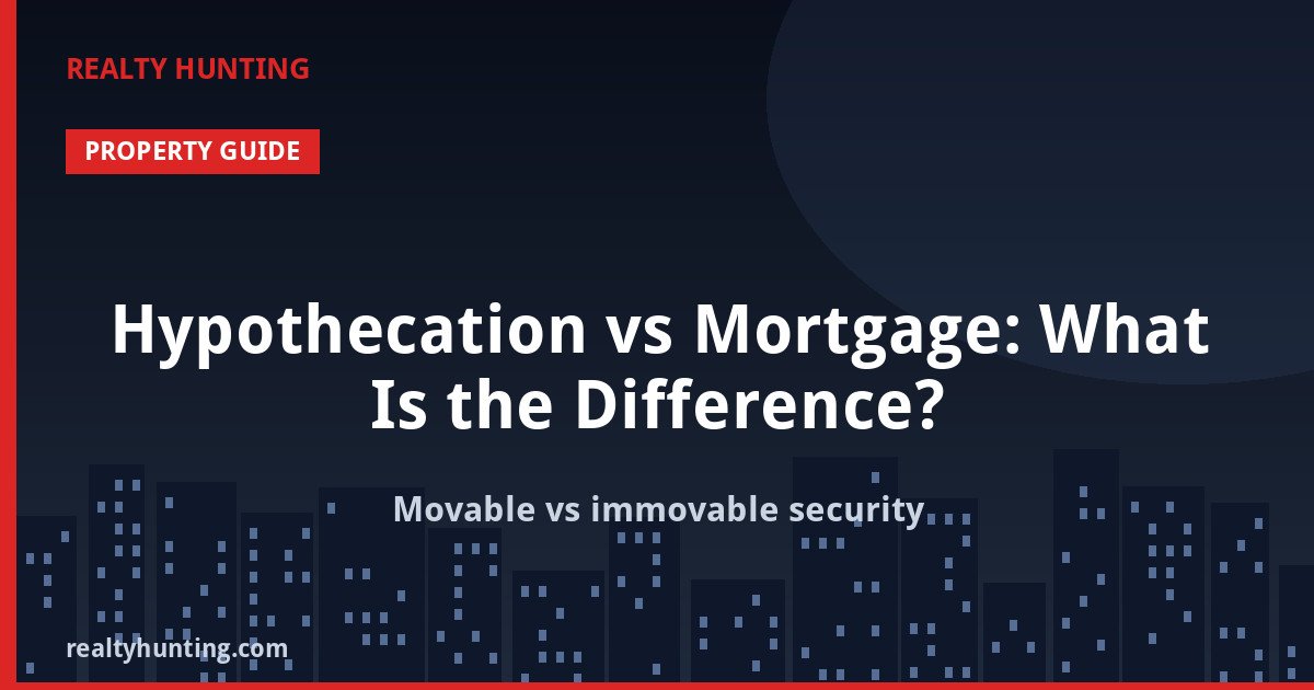 Hypothecation vs Mortgage: What Is the Difference?
