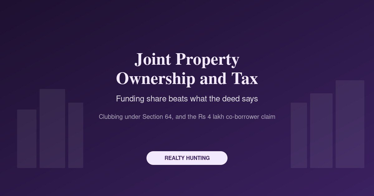 Joint Property Ownership and Tax: Who Actually Pays