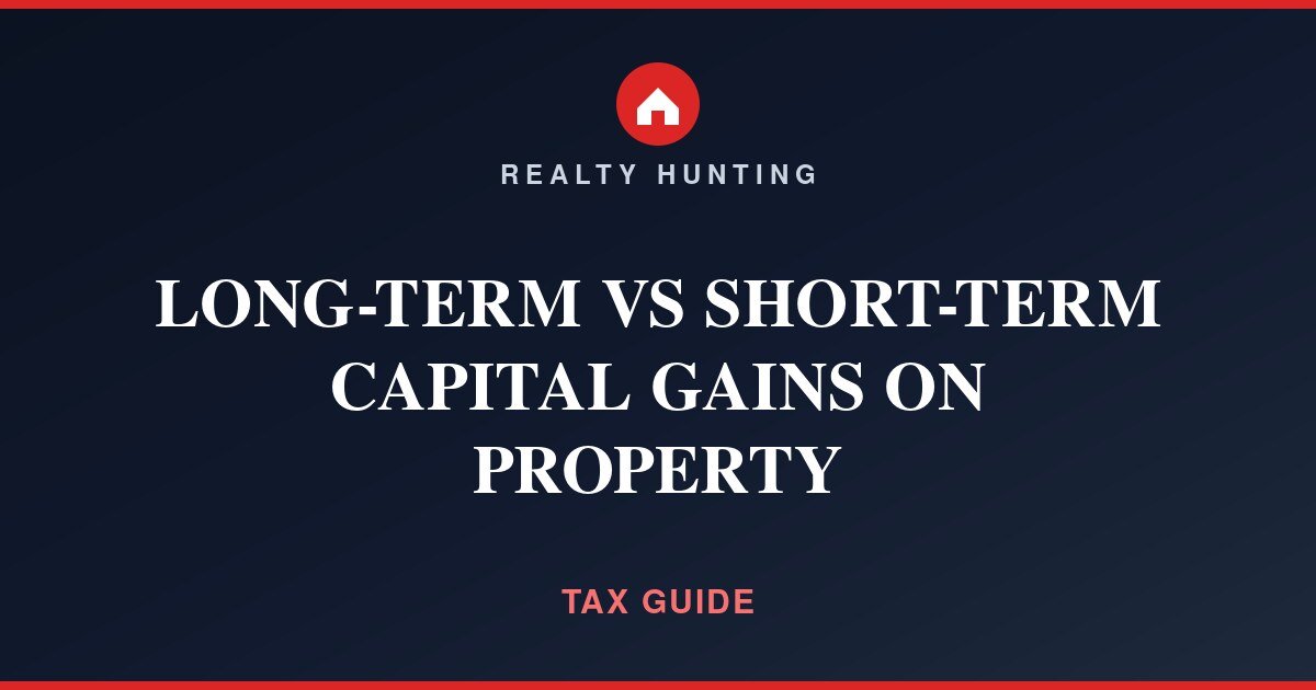 Long-Term vs Short-Term Capital Gains on Property
