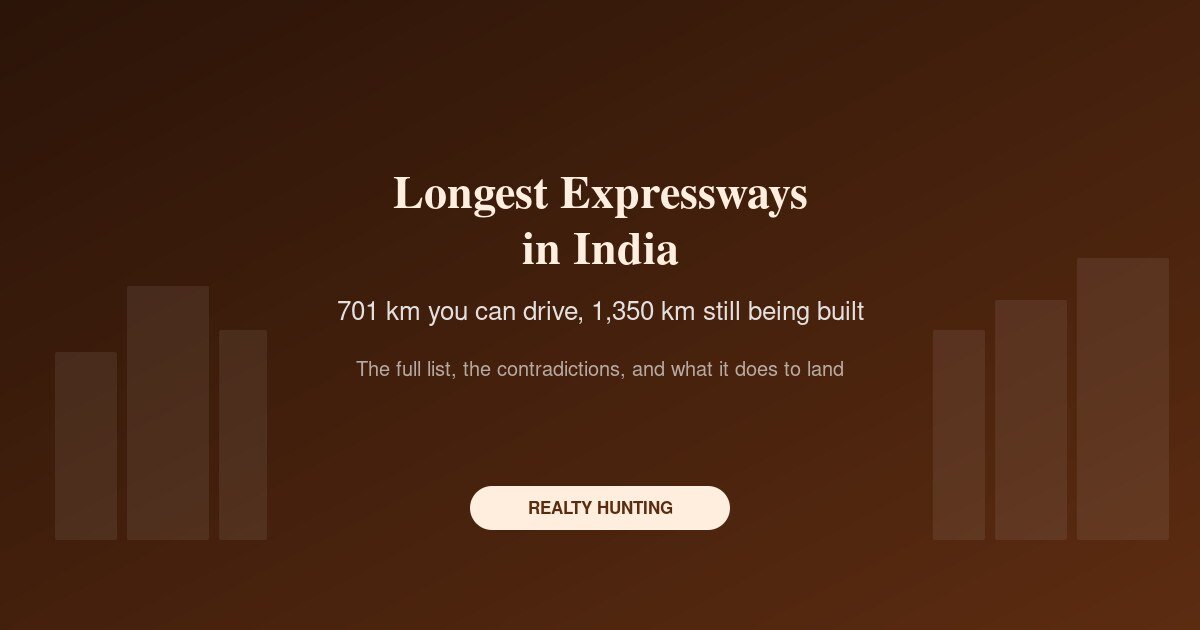 Longest Expressways in India: The Full List, and What Is Actually Open