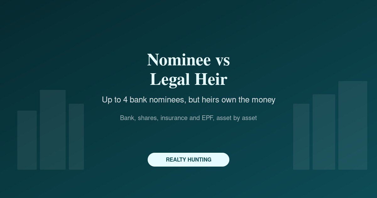 Nominee vs Legal Heir: Who Gets the Bank Balance, Shares, Insurance and EPF