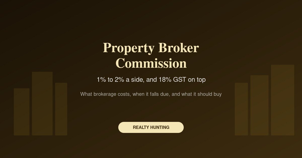Property Broker Commission in India: What It Costs