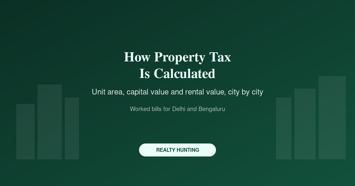 How Property Tax Is Calculated in India: ARV, Unit Area and Capital Value Methods