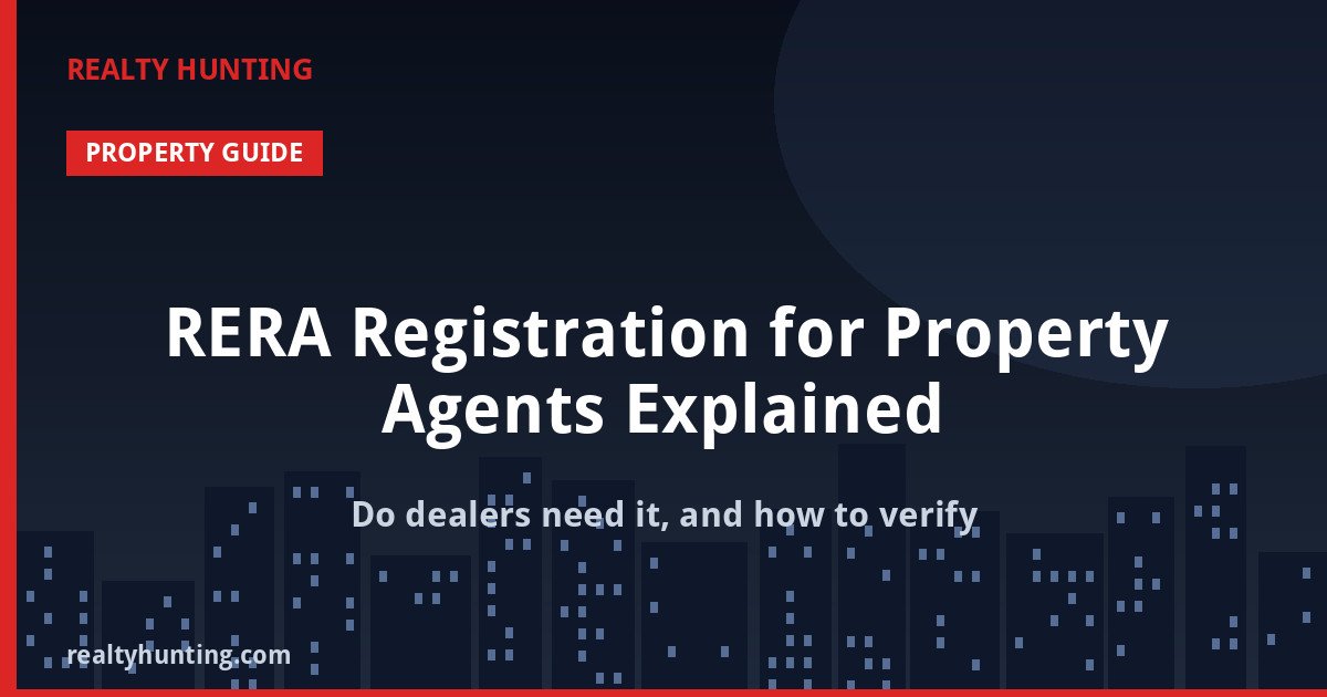 RERA Registration for Property Agents Explained