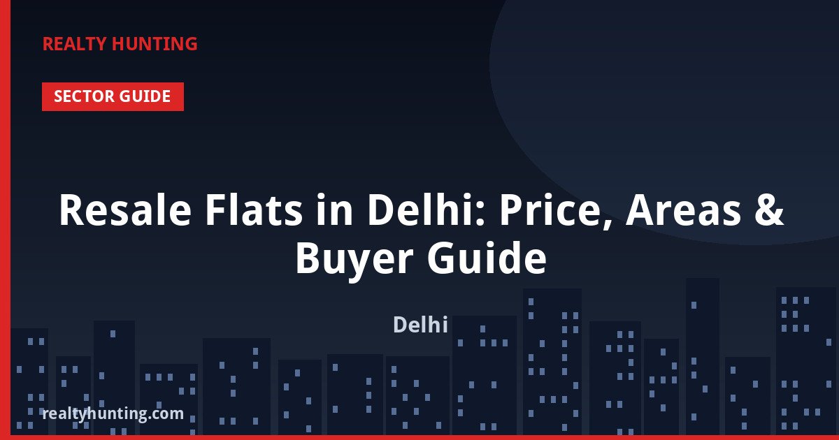 Resale Flats in Delhi: Price, Areas & Buyer Guide