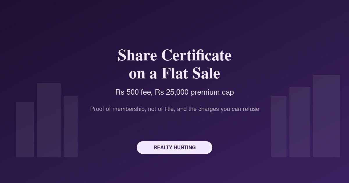 Society Share Certificate and Flat Transfer: What to Check