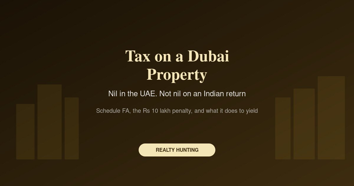 Tax on a Dubai Property: What the UAE Charges, and What India Does