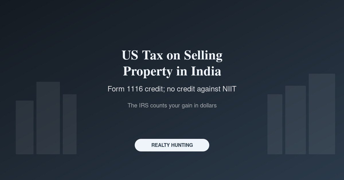 Selling Property in India as a US Resident: How the IRS Taxes It